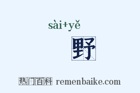 僿野是什么意思的图片